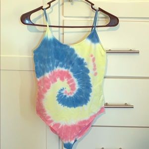 Tie dye bodysuit